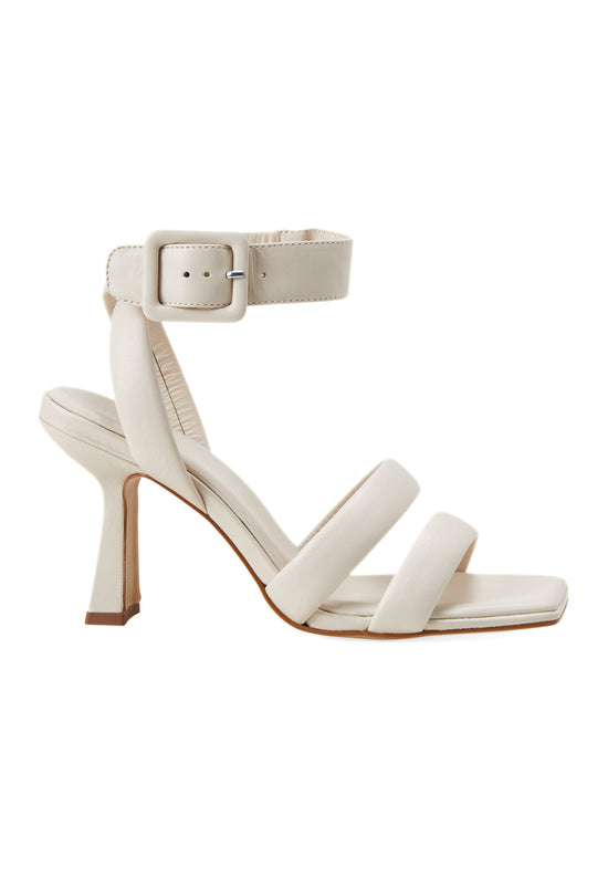Mangara Calf Leather Sandals Uvaia – Women’s 8 cm Sculpted Heel with Ankle Strap
