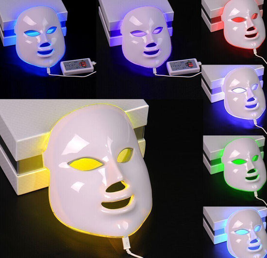 7 Colors Lights LED Photon PDT Facial Mask Face Skin Care Rejuvenation